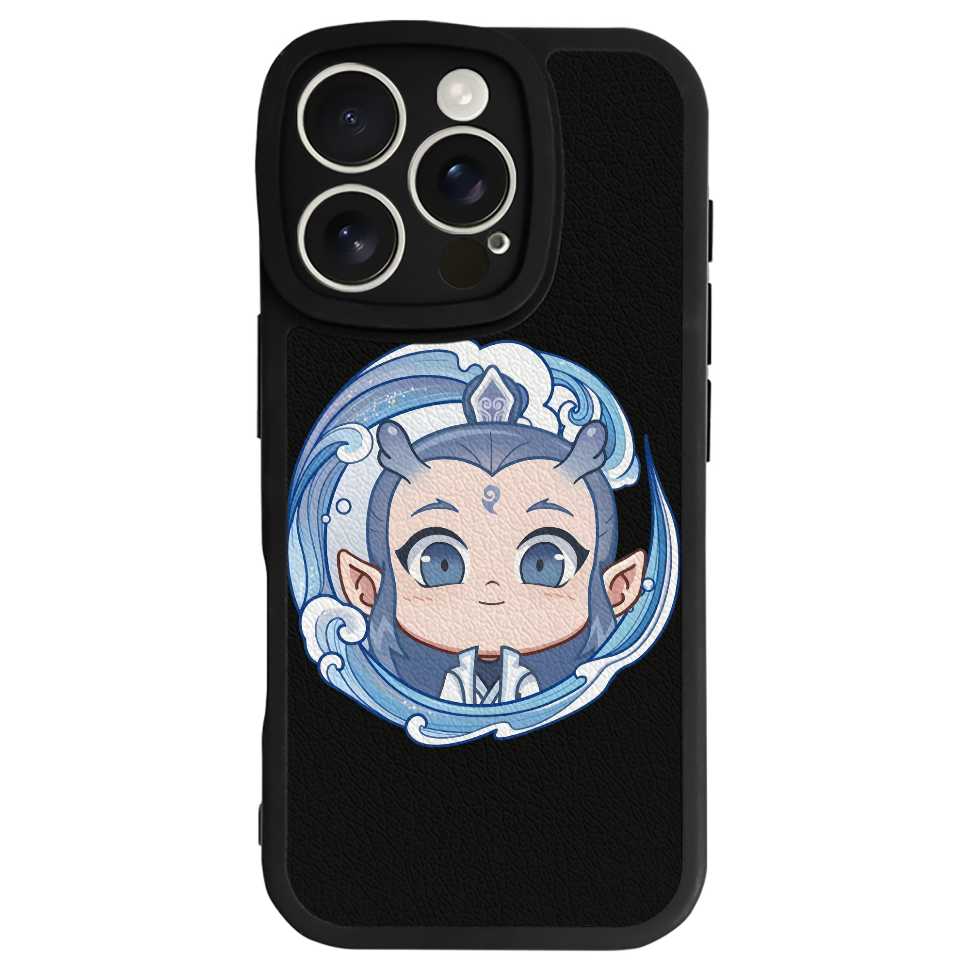 （画像用） Ne Zha 2 ナタ 魔童の大暴れ 【iPhone 16シリーズ対応】シリコンスマホケース（レザー調） 材質：シリコン